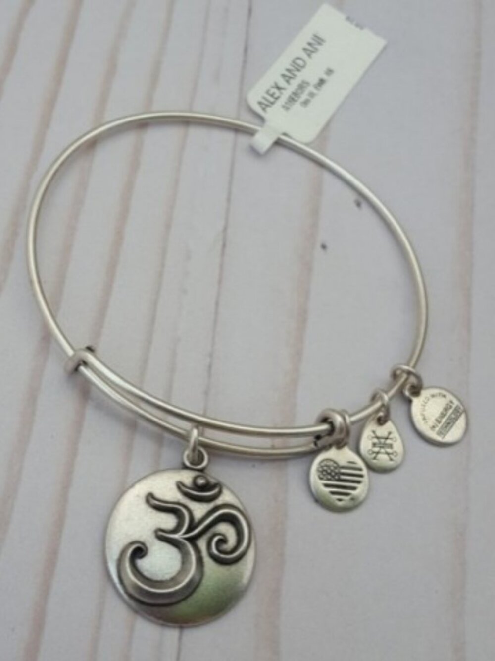 Om Alex & Ani Charm Bangle    #843